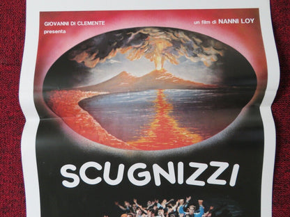 SCUGNIZZI ITALIAN LOCANDINA (27.5"x13") POSTER LEO GULLOTTA NANNI LOY 1989