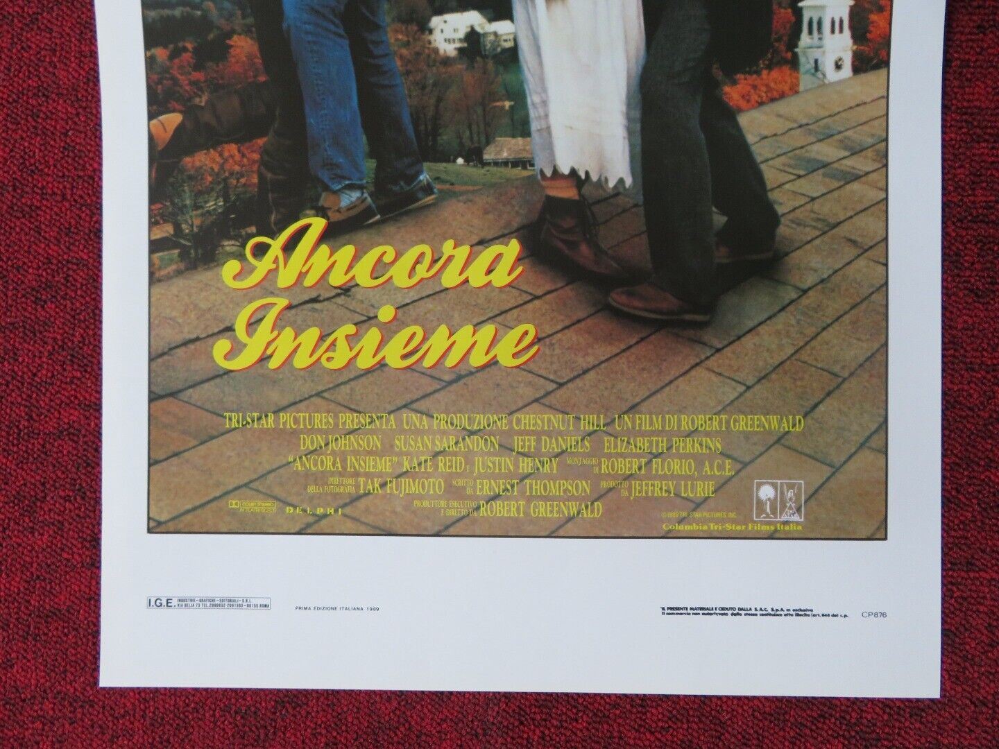 SWEET HEARTS DANCE ITALIAN LOCANDINA (27.5"x13") POSTER D JOHNSON S SARAN 1989