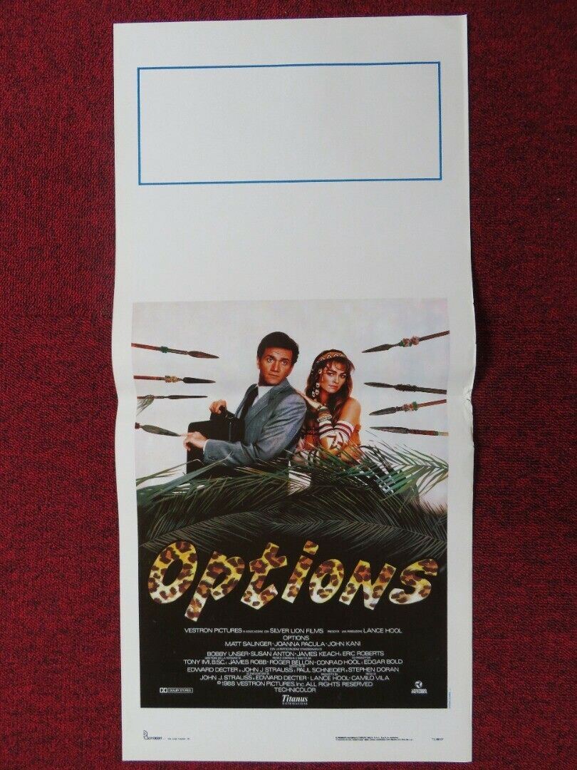 OPTIONS ITALIAN LOCANDINA (27.5"x12.5") POSTER MATT SALINGER JOANNA PACULA 1989