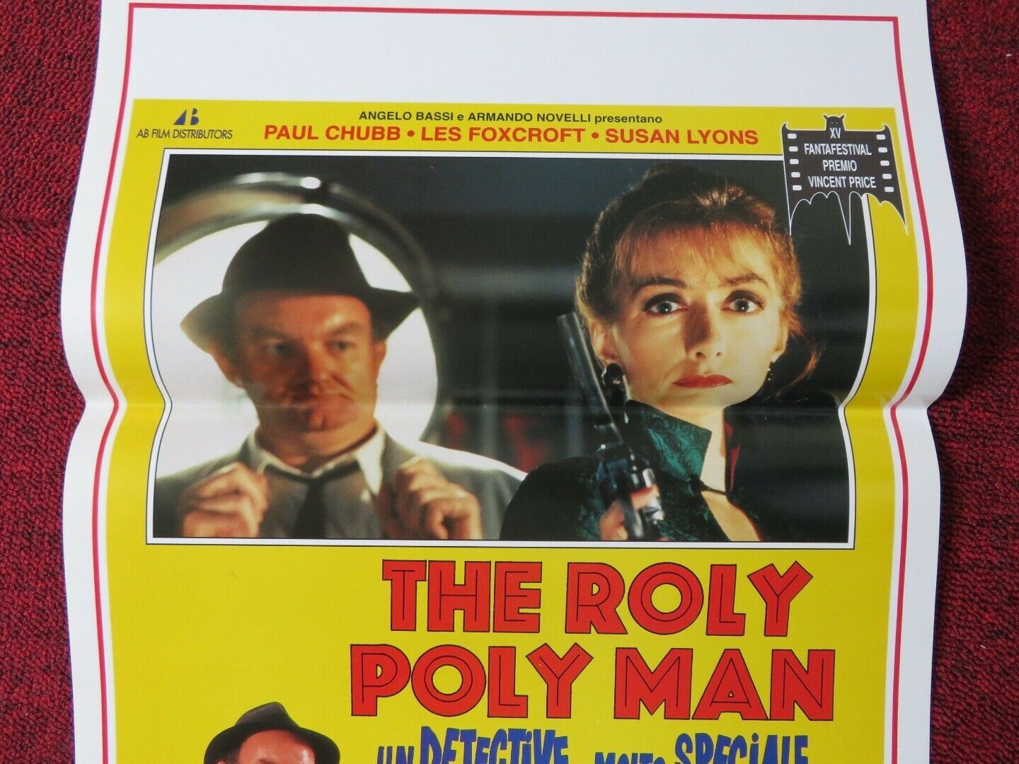 THE ROLY POLY MAN ITALIAN LOCANDINA (27.5"x13") POSTER PAUL CHUBB 1995