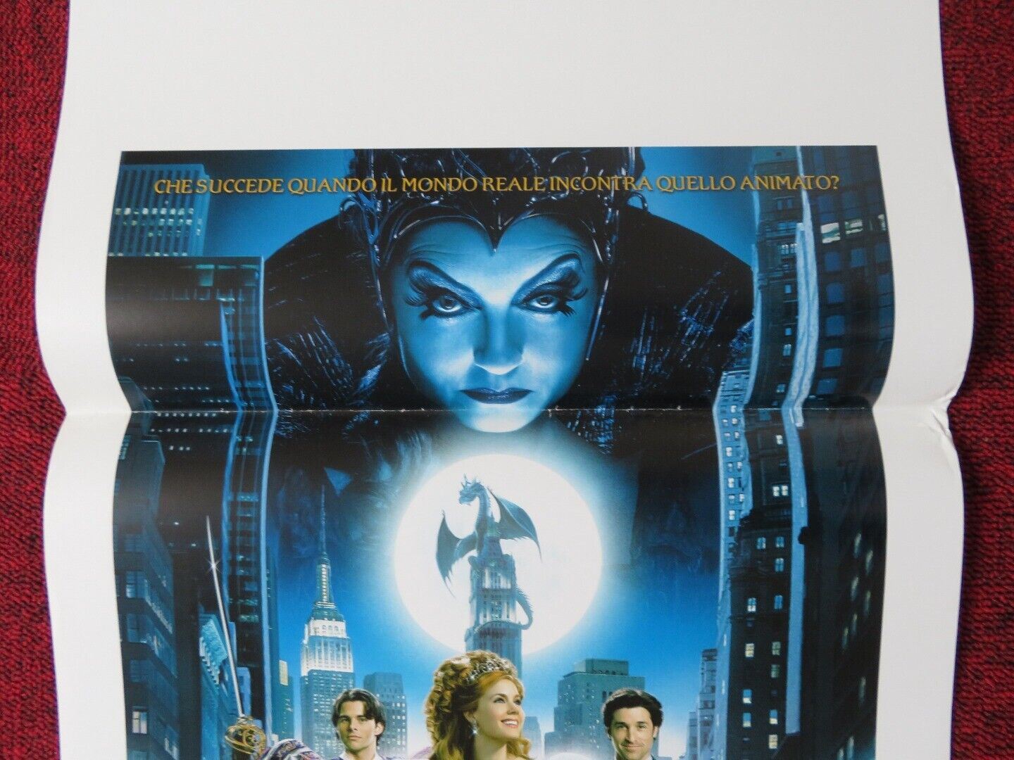 ENCHANTED ITALIAN LOCANDINA (27.5"x13") POSTER DISNEY AMY ADAMS 2007