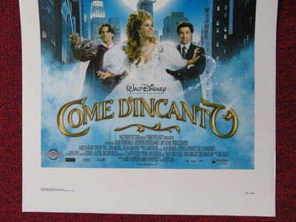 ENCHANTED ITALIAN LOCANDINA (27.5"x13") POSTER DISNEY AMY ADAMS 2007