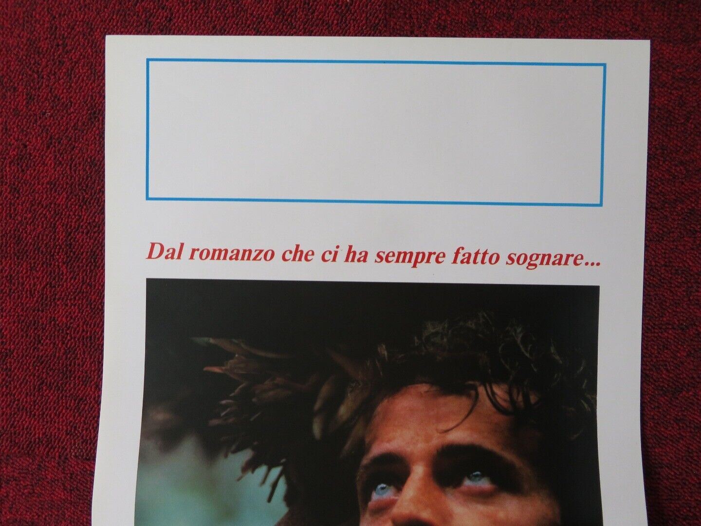 CRUSOE  ITALIAN LOCANDINA (27.5"x13") POSTER AIDAN QUINN ELVIS PAYNE 1989