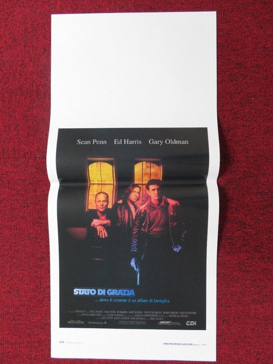 STATE OF GRACE ITALIAN LOCANDINA (27.5"x13") POSTER SEAN PENN ED HARRIS 1991