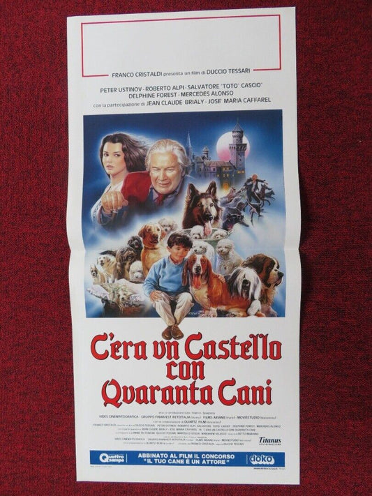 CERA UN CASTELLO CON QUARANTA CANI ITALIAN LOCANDINA (27.5"x13") POSTER 1990