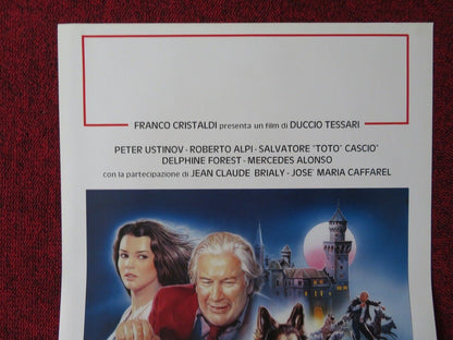 CERA UN CASTELLO CON QUARANTA CANI ITALIAN LOCANDINA (27.5"x13") POSTER 1990