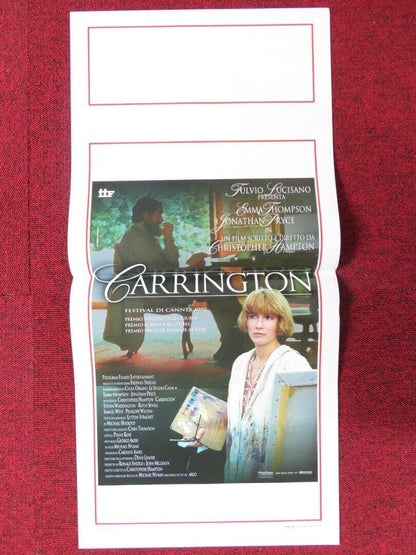 CARRINGTON ITALIAN LOCANDINA (27.5"x13") POSTER EMMA THOMPSON JONATHAN RICE '95