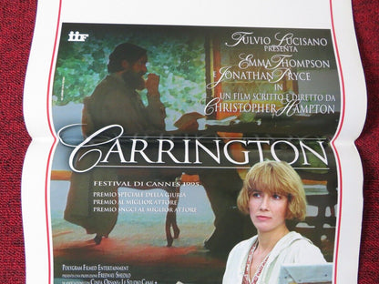 CARRINGTON ITALIAN LOCANDINA (27.5"x13") POSTER EMMA THOMPSON JONATHAN RICE '95