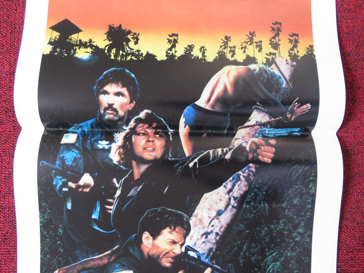 OPPOSING FORCE ITALIAN LOCANDINA (27.5"x13") POSTER TOM SKERRITT 1986