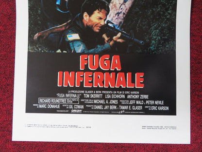 OPPOSING FORCE ITALIAN LOCANDINA (27.5"x13") POSTER TOM SKERRITT 1986