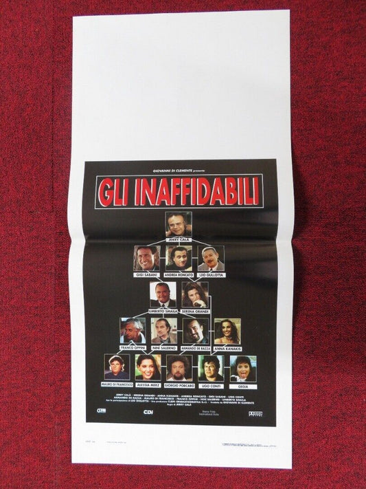 GLI INAFFIDABILI  ITALIAN LOCANDINA (27.5"x13") POSTER J CALA A KANAKIS 1997