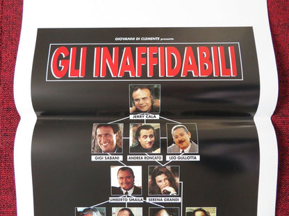 GLI INAFFIDABILI  ITALIAN LOCANDINA (27.5"x13") POSTER J CALA A KANAKIS 1997