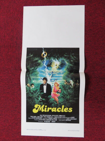 MIRACLES ITALIAN LOCANDINA (27.5"x12.5") POSTER TOM CONTI TERI GARR 1986