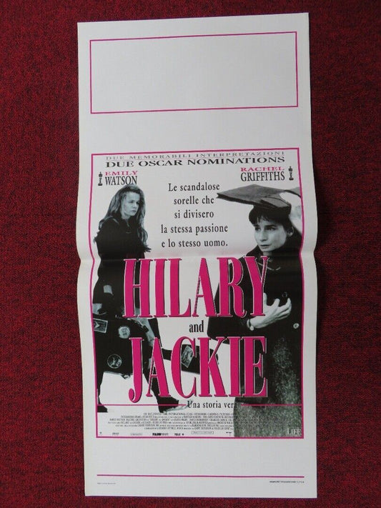 HILARY AND JACKIE ITALIAN LOCANDINA (27.5"x13") POSTER EMILY WATSON 1999