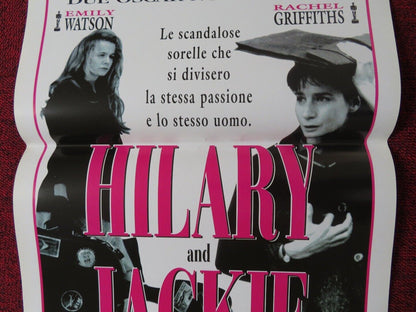 HILARY AND JACKIE ITALIAN LOCANDINA (27.5"x13") POSTER EMILY WATSON 1999