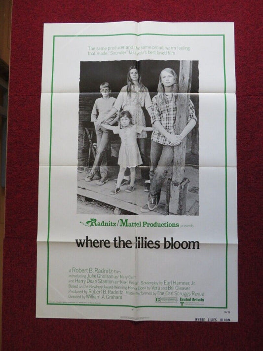 WHERE THE LILLIES BLOOM FOLDED US ONE SHEET POSTER JULIE GHOLSON JAN SMITHERS 74