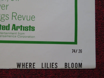 WHERE THE LILLIES BLOOM FOLDED US ONE SHEET POSTER JULIE GHOLSON JAN SMITHERS 74