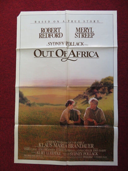 OUT OF AFRICA FOLDED US ONE SHEET POSTER MERYL STREEP ROBERT REDFORD 1985