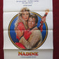 NADINE FOLDED US ONE SHEET POSTER JEFF BRIDGES KIM BASINGER 1987