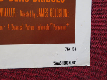 SWASHBUCKLER FOLDED US ONE SHEET POSTER ROBERT SHAW JAMES EARL JONES 1976