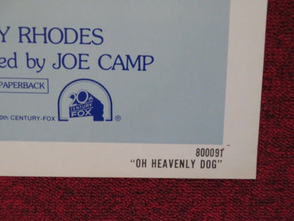 OH HEAVENLY DOG FOLDED US ONE SHEET POSTER CHEVY CHASE JANE SEYMOUR 1980