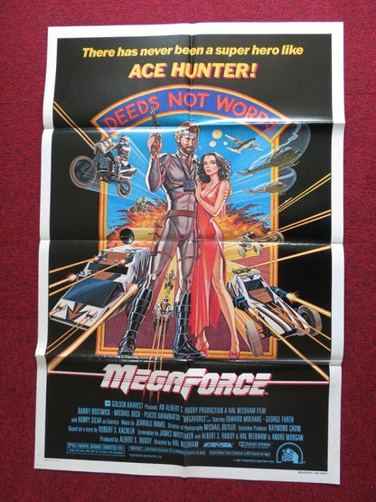 MEGAFORCE FOLDED US ONE SHEET POSTER BARRY BOSTWICK MICHAEL BECK 1982