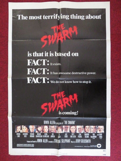 THE SWARM FOLDED US ONE SHEET POSTER MICHAEL CAINE KATHARINE ROSS 1978