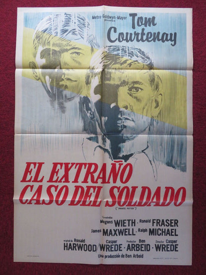 PRIVATE POTTER FOLDED ARGENTINA ONE SHEET POSTER TOM COURTENAY 1962