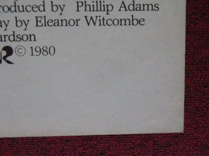 THE GETTING OF WISDOM ONE FOLDED US ONE SHEET POSTER SUSANNAH FOWLE 1980