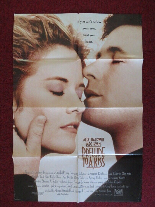 PRELUDE TO A KISS ONE FOLDED US ONE SHEET POSTER ALEC BALDWIN MEG RYAN 1992