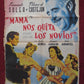 MAMA NOS QUITA LOS NOVIOS MEXICO FOLDED ONE SHEET POSTER 27" x 37" 1952