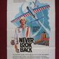 NEVER LOOK BACK FOLDED U.S ONE SHEET POSTER DAVID YOUNG PATTY LANE 1973