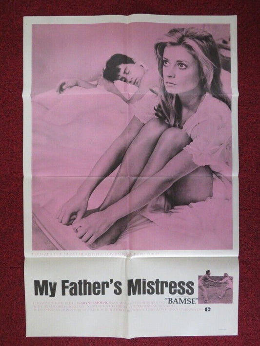 MY FATHER'S MISTRESS / BAMSE FOLDED U.S ONE SHEET POSTER ULLA JACOBSSON 1968