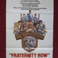 FRATERNITY ROW FOLDED U.S ONE SHEET POSTER ANGELA ABER SCOTT BROWN 1977