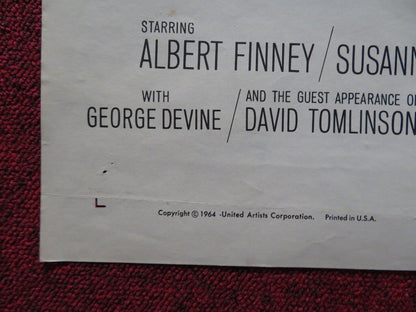 TOM JONES  FOLDED U.S ONE SHEET POSTER GEORGE DEVINE RACHEL KEMPSON 1963