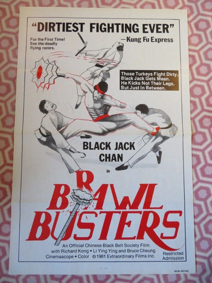 BRAWL BUSTERS US ROLLED POSTER BLACK JACK CHAN 1981/1978