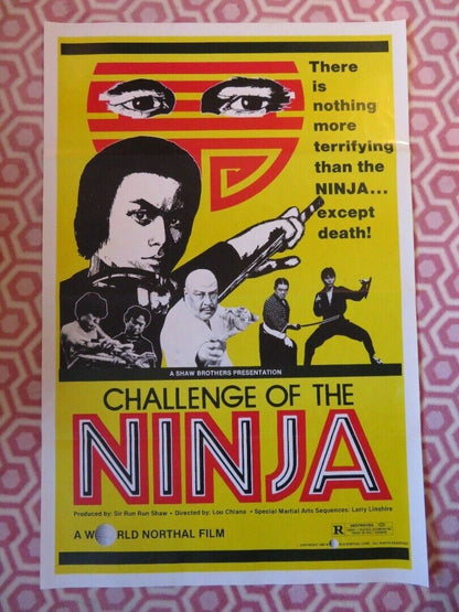 CHALLENGE OF THE NINJA / Heroes of the East US ROLLED POSTER SHAW BROTHERS  1980