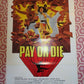 PAY OR DIE / Mean Business US ROLLED POSTER JOHNNY WILSON DICK ADAIR 1979