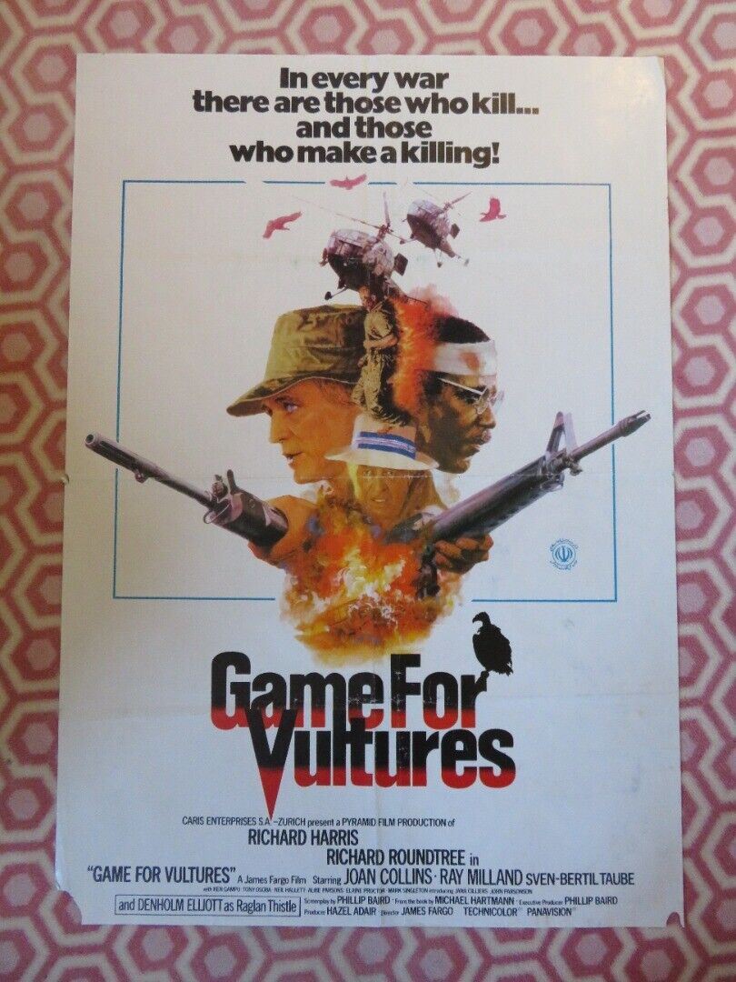 GAME FOR VULTURES (27" X 39") UK ROLLED POSTER RICHARD HARRIS R.ROUNDTREE 1979