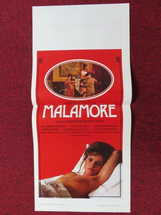 MALAMORE ITALIAN LOCANDINA (27.5"x12.5") POSTER JIMMY BRISCOE NATHALIE NELL 1982