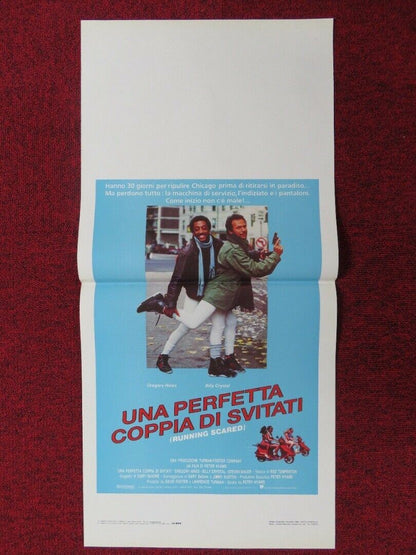 RUNNING SCARED ITALIAN LOCANDINA (27"x13") POSTER GREGORY HINES  1986