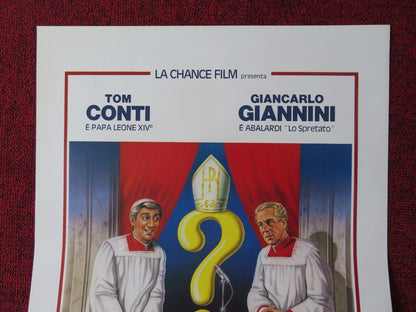 SAVING GRACE ITALIAN LOCANDINA (27.5"x13") POSTER TOM CONTI 1987