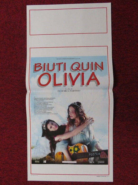 BIUTI QUIN OLIVIA ITALIAN LOCANDINA (27.5"x13") POSTER CAROLINA FELLINE 2002