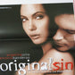 ORIGINAL SIN  ITALIAN LOCANDINA (27.5"x13") POSTER ANGELINA JOLIE 2001