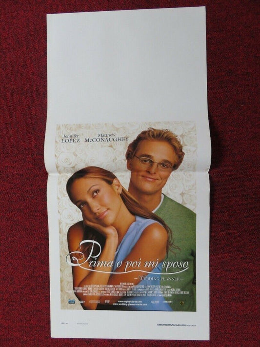 THE WEDDING PLANNER ITALIAN LOCANDINA (27.5"x13") POSTER JENNIFER LOPEZ  2001