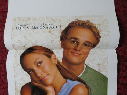 THE WEDDING PLANNER ITALIAN LOCANDINA (27.5"x13") POSTER JENNIFER LOPEZ  2001