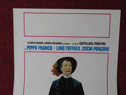 SCHERZI DA PRETE ITALIAN LOCANDINA (27.5"x13") POSTER PIPPO FRANCO 1978