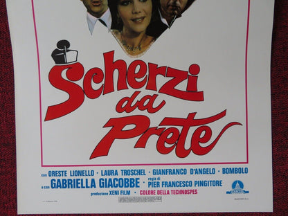 SCHERZI DA PRETE ITALIAN LOCANDINA (27.5"x13") POSTER PIPPO FRANCO 1978