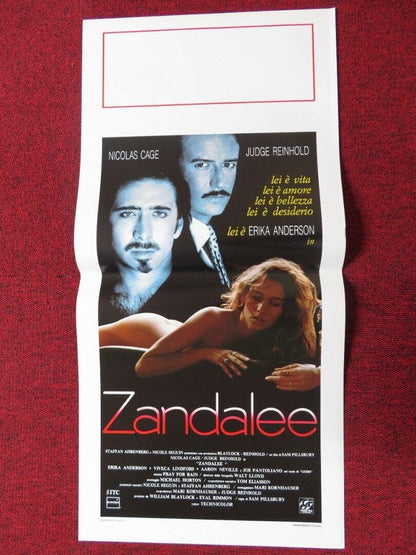 ZANDALEE  ITALIAN LOCANDINA (27.5"x13") POSTER NICOLAS CAGE JUDGE REINHOLD 1991