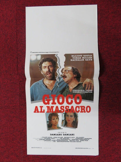 MASSACRE PLAY ITALIAN LOCANDINA (27.5"x13") POSTER DAMIANO DAMIANI 1989